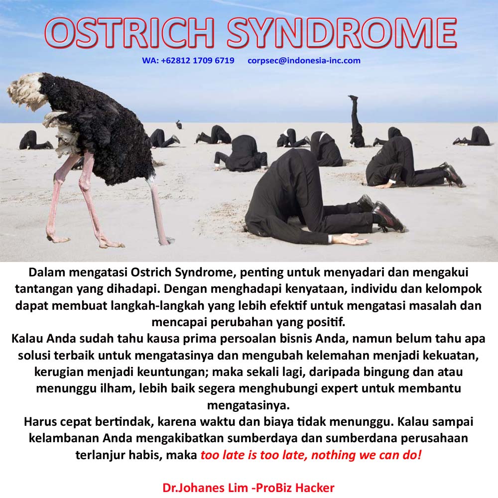 ostrich syndrome solusi bisnis