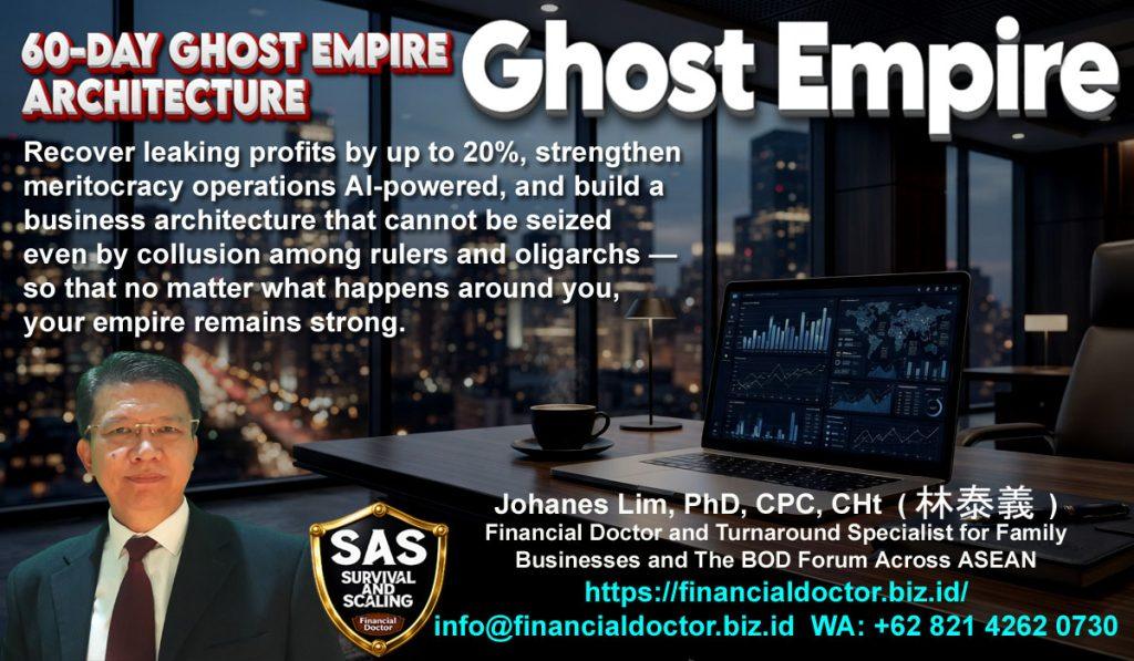 ghost empire, virtual family office, solusi bisnis, profit bisnis, problem bisnis, Financial Doctor, doctor Johanes Lim