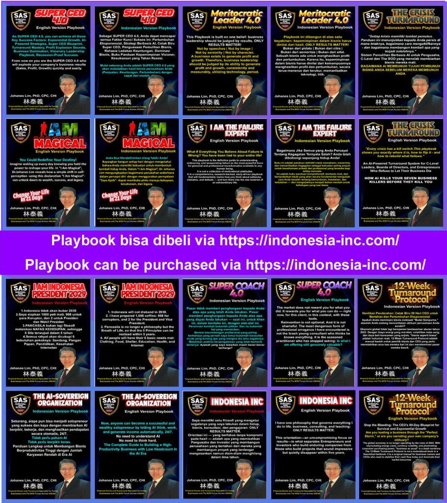 playbooks doctor Johanes Lim, solusi bisnis, profit bisnis, problem bisnis, Financial Doctor